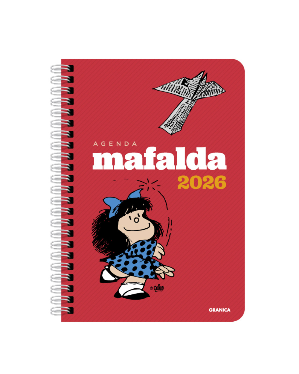 Mafalda - Agenda Anillada Con Columnas